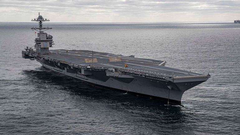 Στον Πειραιά το πιο προηγμένο αεροπλανοφόρο του Πολεμικού Ναυτικού των ΗΠΑ